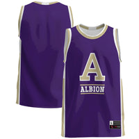 Albion Britons Basketball Jersey, Purple Lightweight Sportswear Jersey Shirt, Sleeveless Athletic Tank Jersey, Casual Gift for Men
