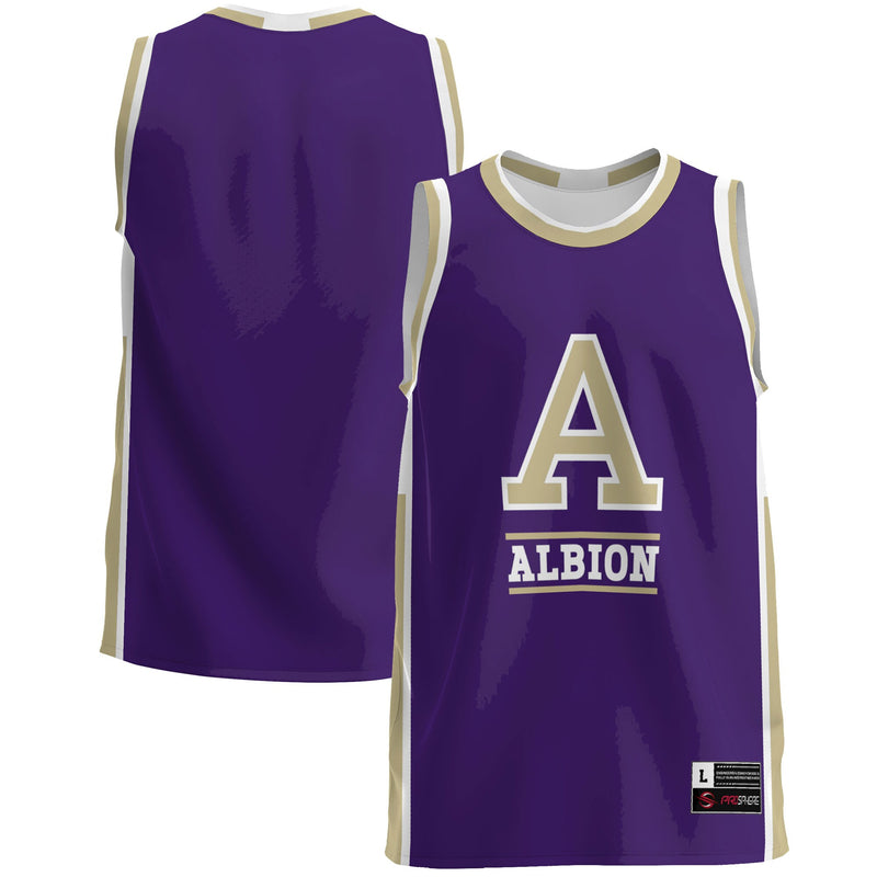 Albion Britons Basketball Jersey, Purple Lightweight Sportswear Jersey Shirt, Sleeveless Athletic Tank Jersey, Casual Gift for Men