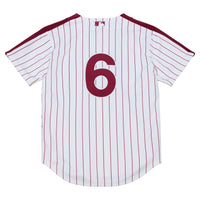 Jimmy Rollins Philadelphia Phillies Baseball Jersey, White Sportswear Jersey Shirt, Lightweight Breathable Athletic Jersey, Casual Gift for Men