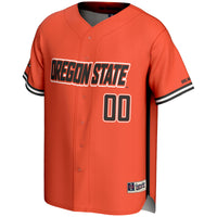Oregon State Beavers Baseball Jersey, Orange Lightweight Sportswear Jersey Shirt, Lightweight Breathable Athletic Jersey, Casual Gift for Men
