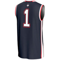 UConn Huskies Lightweight Basketball Jersey, Navy Sportswear Jersey Shirt, Sleeveless Athletic Tank Jersey, Casual Gift for Men, Style 5333278