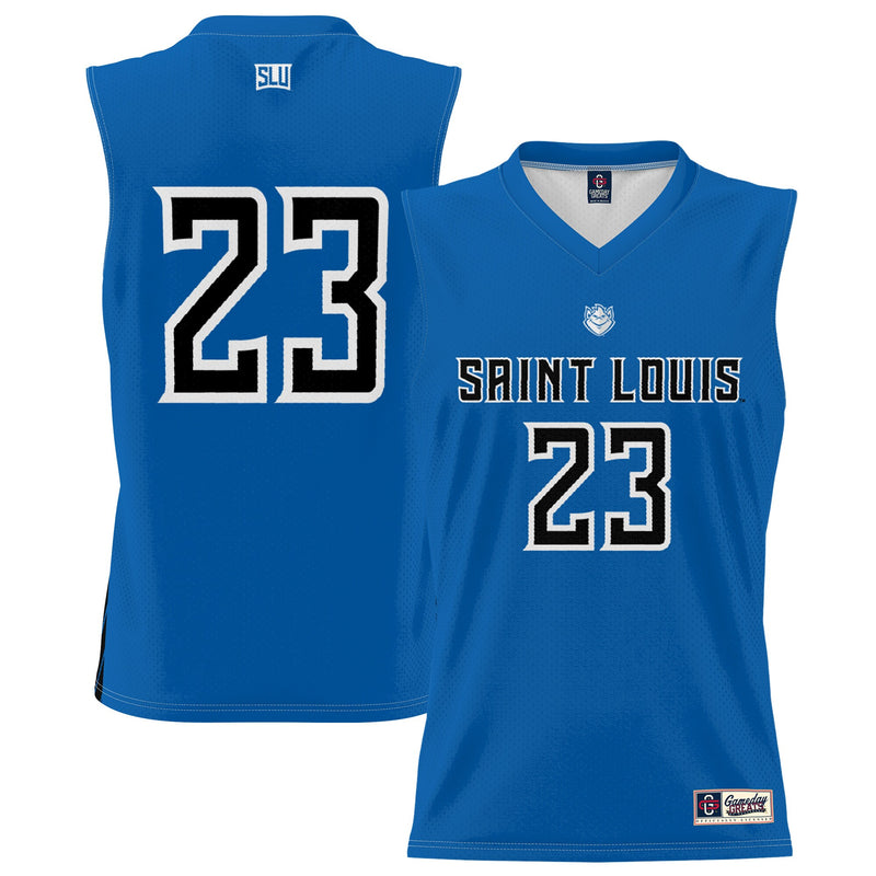 Saint Louis Billikens Basketball Jersey, Blue Sportswear Jersey Shirt, Sleeveless Athletic Tank Jersey, Casual Gift for Men, Style 200951930