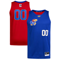 Kansas Jayhawks Basketball Jersey, Royal/Red Sportswear Jersey Shirt, Sleeveless Athletic Tank Jersey, Casual Gift for Men