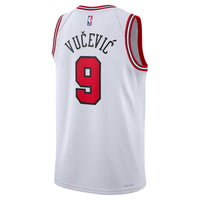 Nikola Vučević Chicago Bulls Basketball Jersey, White Swingman Sportswear Jersey Shirt, Sleeveless Athletic Tank Jersey, Casual Gift for Men