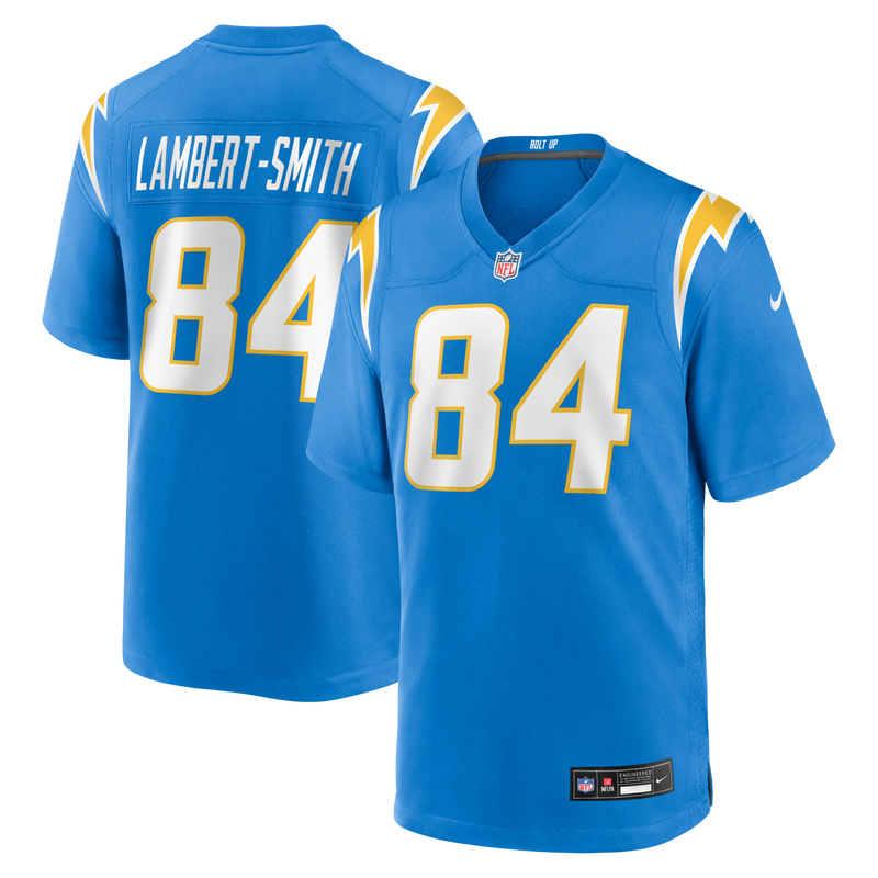 KeAndre Lambert-Smith Los Angeles Chargers Football Jersey, Sportswear Jersey Shirt, Lightweight Breathable Athletic Jersey, Casual Gift for Men