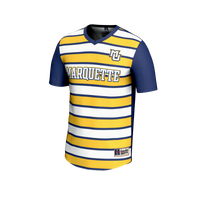 Marquette Golden Eagles Soccer Jersey, Blue/Gold Fashion Sportswear Jersey Shirt, Lightweight Breathable Athletic Jersey, Casual Gift for Men