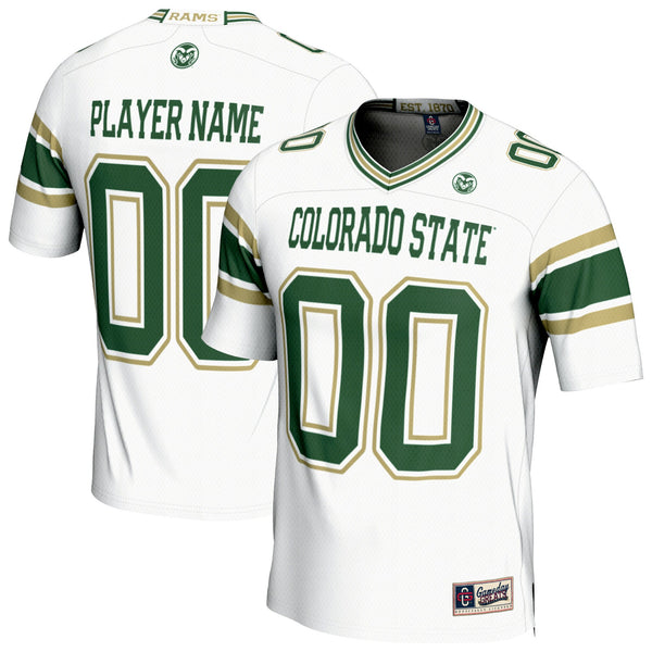 Colorado State Rams Personalized Football Fashion Jersey - White