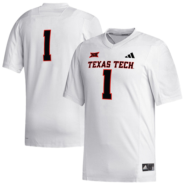 #1 Texas Tech Red Raiders Replica Football Jersey - White