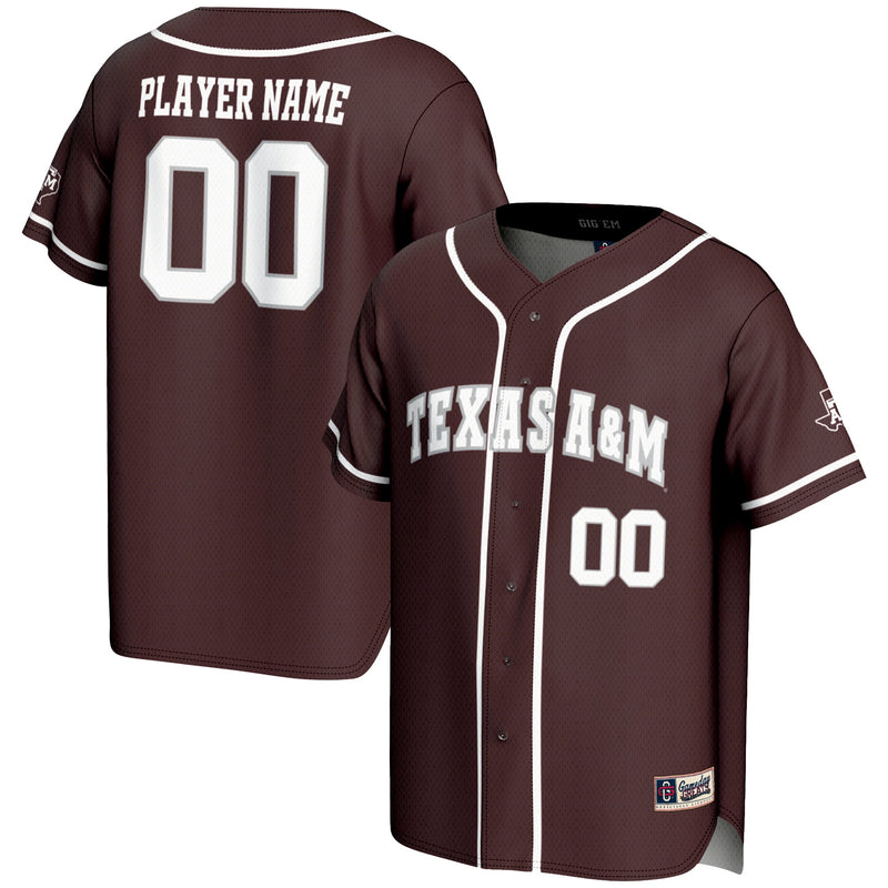 Texas A&M Aggies Baseball Jersey, Maroon Sportswear Jersey Shirt, Lightweight Breathable Athletic Jersey, Casual Gift for Men, Style 200496492