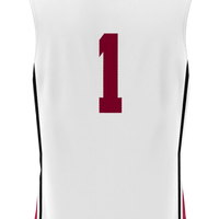 UMass Minutemen Basketball Jersey, White Lightweight Sportswear Jersey Shirt, Sleeveless Athletic Tank Jersey, Casual Gift for Men