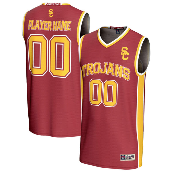 USC Trojans Lightweight Collegiate Basketball NIL Pick-A-Player Fashion Jersey - Cardinal