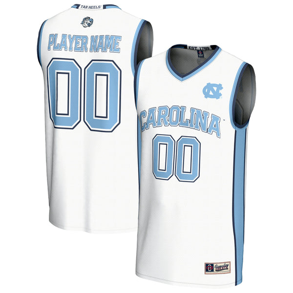 North Carolina Tar Heels NIL Pick-A-Player Lightweight Basketball Fashion Jersey - White