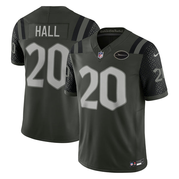New York Jets Breece Hall Gotham Green 2025 Rivalries Collection Stitched Limited Jersey