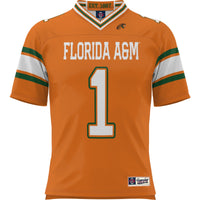 Florida A&M Rattlers Football Jersey, Orange Sportswear Jersey Shirt, Lightweight Breathable Athletic Jersey, Casual Gift for Men
