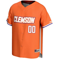 Clemson Tigers Baseball Jersey, Orange Lightweight Sportswear Jersey Shirt, Lightweight Breathable Athletic Jersey, Casual Gift for Men