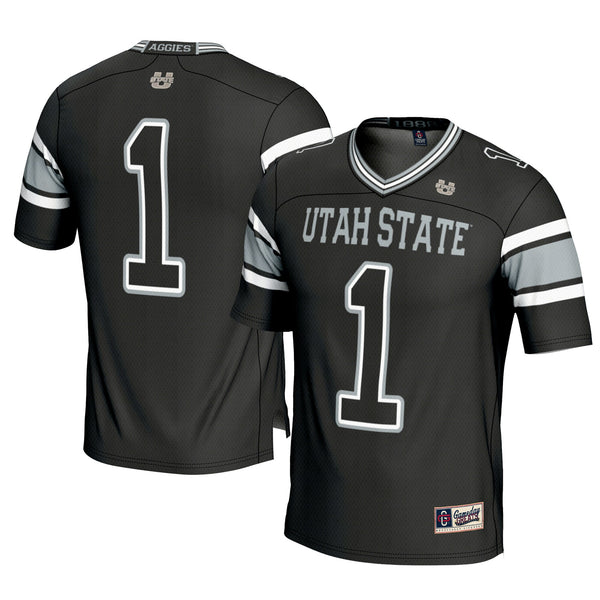 #1 Utah State Aggies Football Jersey - Black