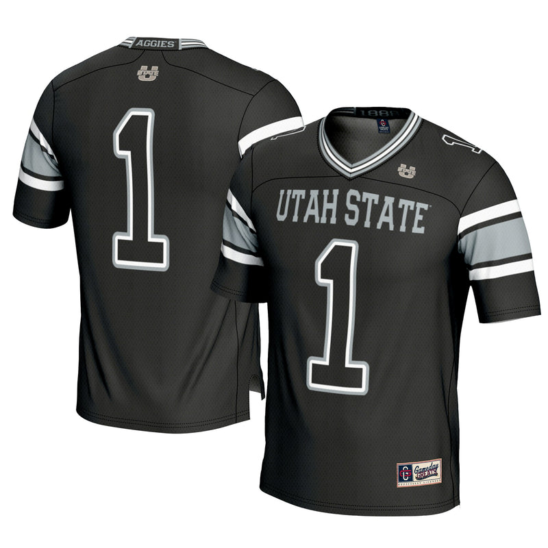 Utah State Aggies Football Jersey, Black Sportswear Jersey Shirt, Lightweight Breathable Athletic Jersey, Casual Gift for Men, Style 200594326