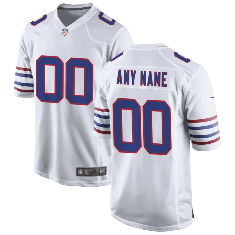Buffalo Bills Football Jersey, White Game Alternate Sportswear Jersey Shirt, Lightweight Breathable Athletic Jersey, Casual Gift for Men