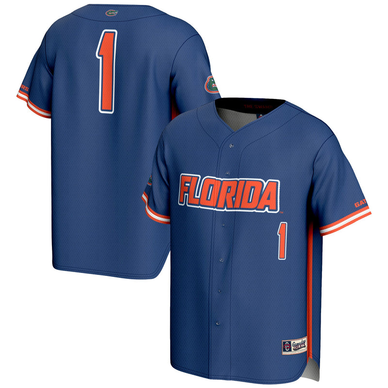 Florida Gators Lightweight Baseball Jersey, Royal Sportswear Jersey Shirt, Lightweight Breathable Athletic Jersey, Casual Gift for Men