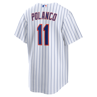 Jorge Polanco New York Mets Baseball Jersey, White Replica Sportswear Jersey Shirt, Lightweight Breathable Athletic Jersey, Casual Gift for Men