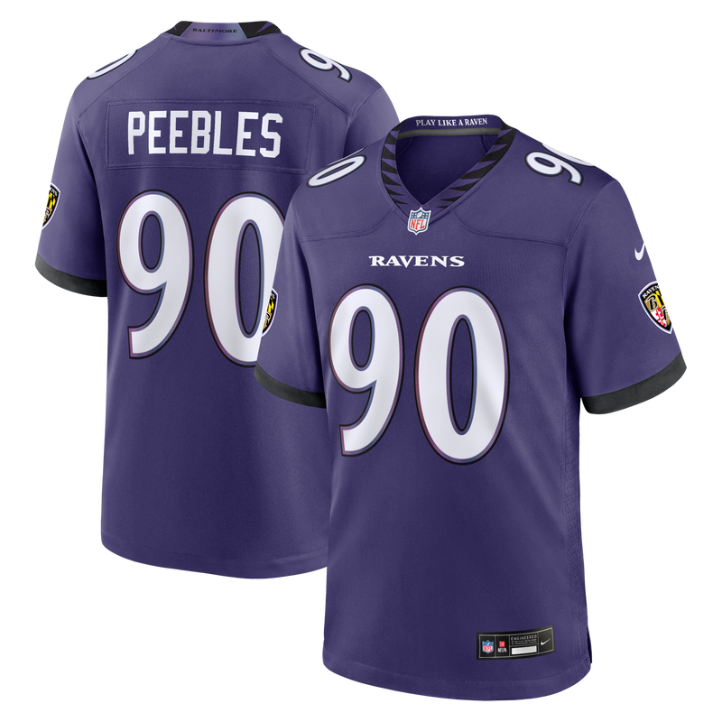 Aeneas Peebles Baltimore Ravens Football Jersey, Purple Sportswear Jersey Shirt, Lightweight Breathable Athletic Jersey, Casual Gift for Men