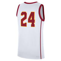 USC Trojans Football Jersey, White Replica Home Sportswear Jersey Shirt, Lightweight Breathable Athletic Jersey, Casual Gift for Men