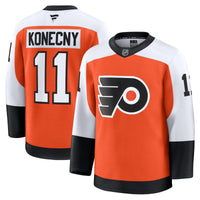 Travis Konecny Philadelphia Flyers Hockey Jersey, Orange Premium Sportswear Jersey Shirt, Long Sleeve Hockey Sweater Jersey, Casual Gift for Men