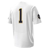 Notre Dame Fighting Irish Football Jersey, White Sportswear Jersey Shirt, Lightweight Breathable Athletic Jersey, Casual Gift for Men