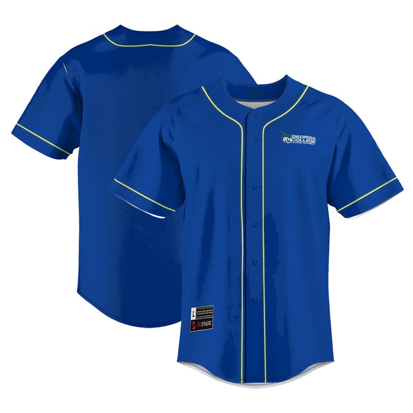 Georgia College Bobcats Lightweight Baseball Jersey - Blue