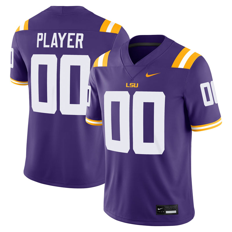 LSU Tigers Football Jersey, Purple Game Sportswear Jersey Shirt, Lightweight Breathable Athletic Jersey, Casual Gift for Men, Style 201937757