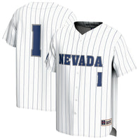 Nevada Wolf Pack Baseball Jersey, White Lightweight Sportswear Jersey Shirt, Lightweight Breathable Athletic Jersey, Casual Gift for Men