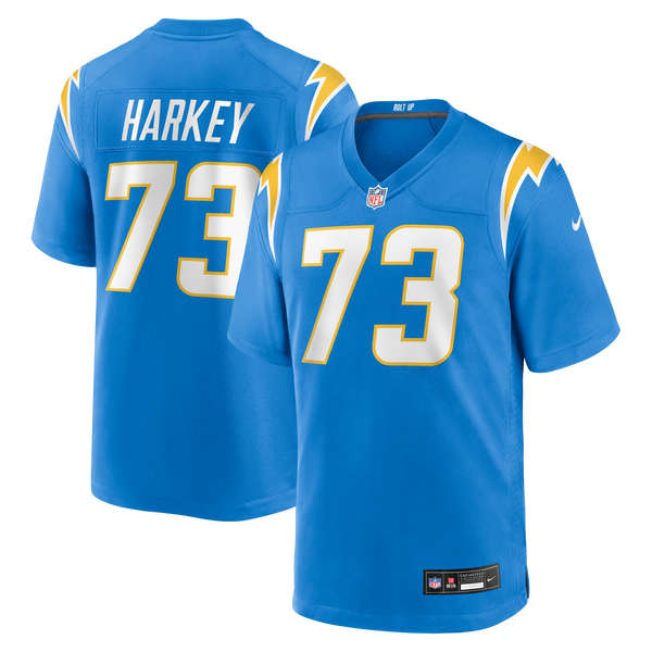 Los Angeles Chargers Alex Harkey Powder Blue Team Game Jersey