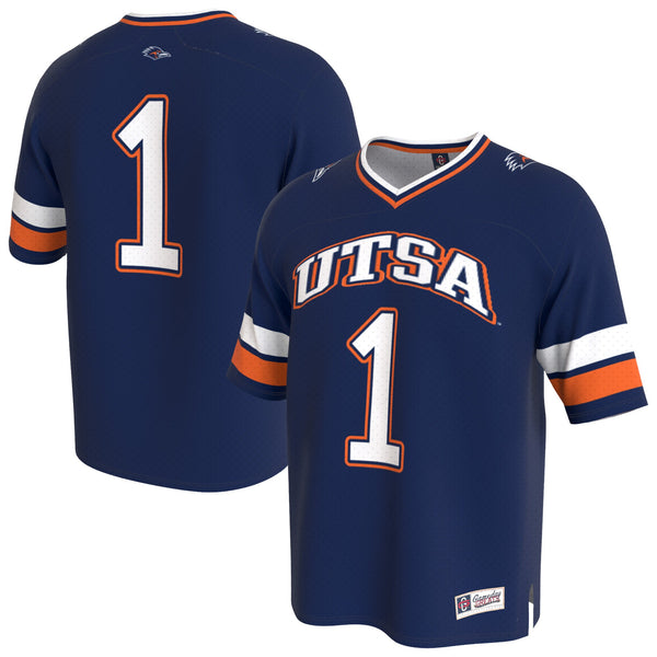 UTSA Roadrunners Lightweight Collegiate Football Fashion Jersey - Navy
