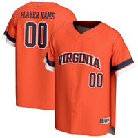 Virginia Cavaliers Baseball Jersey, Orange Sportswear Jersey Shirt, Lightweight Breathable Athletic Jersey, Casual Gift for Men, Style 202461702