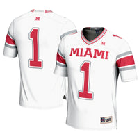 Miami University RedHawks Football Jersey, White Sportswear Jersey Shirt, Lightweight Breathable Athletic Jersey, Casual Gift for Men