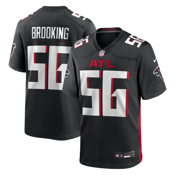 Atlanta Falcons Keith Brooking Black Game Retired Player Jersey