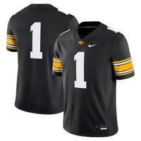 Iowa Hawkeyes Football Jersey, Black Game Sportswear Jersey Shirt, Lightweight Breathable Athletic Jersey, Casual Gift for Men, Style 200894065