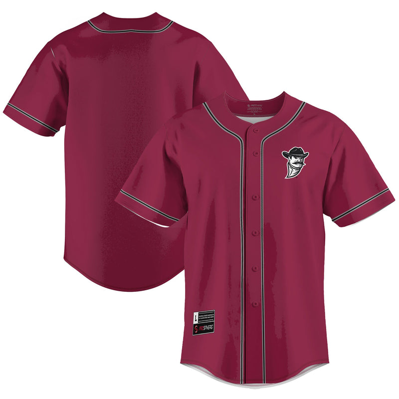 New Mexico State Aggies Baseball Jersey, Crimson Sportswear Jersey Shirt, Lightweight Breathable Athletic Jersey, Casual Gift for Men