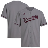Texas A&M Aggies Baseball Jersey, Gray Replica Sportswear Jersey Shirt, Lightweight Breathable Athletic Jersey, Casual Gift for Men