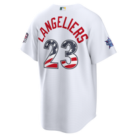 Shea Langeliers Athletics Baseball Jersey, White Sportswear Jersey Shirt, Lightweight Breathable Athletic Jersey, Casual Gift for Men