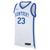 Kentucky Wildcats Basketball Jersey, White Replica Sportswear Jersey Shirt, Sleeveless Athletic Tank Jersey, Casual Gift for Men