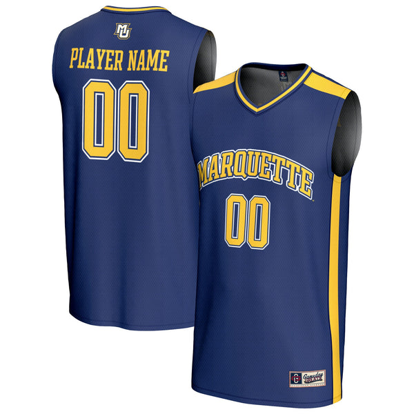 Marquette Golden Eagles NIL Pick-A-Player Lightweight Basketball Fashion Jersey - Blue