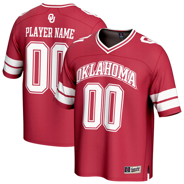 Oklahoma Sooners NIL Pick-A-Player Football Fashion Jersey - Crimson
