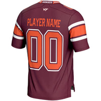 Virginia Tech Hokies Football Jersey, Maroon Sportswear Jersey Shirt, Lightweight Breathable Athletic Jersey, Casual Gift for Men, Style 5233558