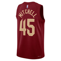 Donovan Mitchell Cleveland Cavaliers Basketball Jersey, Maroon Sportswear Jersey Shirt, Sleeveless Athletic Tank Jersey, Casual Gift for Men