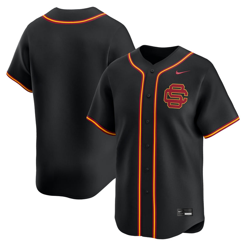 USC Trojans Baseball Jersey, Black Limited Sportswear Jersey Shirt, Lightweight Breathable Athletic Jersey, Casual Gift for Men