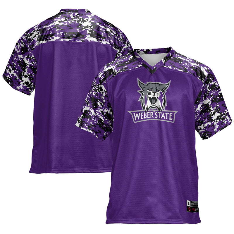 Weber State Wildcats Football Jersey, Purple Sportswear Jersey Shirt, Lightweight Breathable Athletic Jersey, Casual Gift for Men