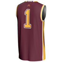Minnesota Golden Gophers Basketball Jersey, Maroon Lightweight Sportswear Jersey Shirt, Sleeveless Athletic Tank Jersey, Casual Gift for Men