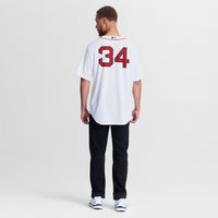 David Ortiz Boston Red Sox Baseball Jersey, White Replica Sportswear Jersey Shirt, Lightweight Breathable Athletic Jersey, Casual Gift for Men
