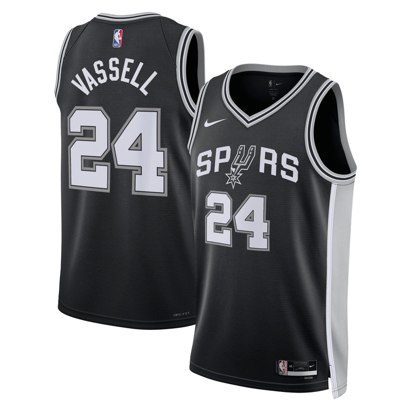 Devin Vassell San Antonio Spurs Basketball Jersey, Black Swingman Sportswear Jersey Shirt, Sleeveless Athletic Tank Jersey, Casual Gift for Men